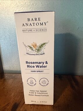 Bare Anatomy Rosemary & Rice Water Hair Spray — 6.76 fl oz-New Sealed in Box